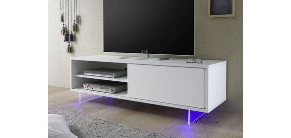 Aladin TV-meubel met Plexiglas poten Benvenuto Design Aladin TV-meubel met Plexiglas poten