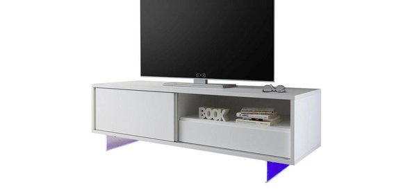 Aladin TV-meubel met Plexiglas poten Benvenuto Design Aladin TV-meubel met Plexiglas poten