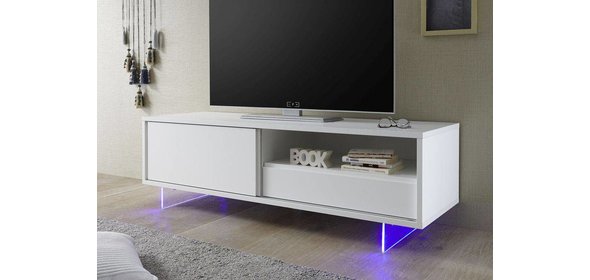 Aladin TV-meubel met Plexiglas poten Benvenuto Design Aladin TV-meubel met Plexiglas poten