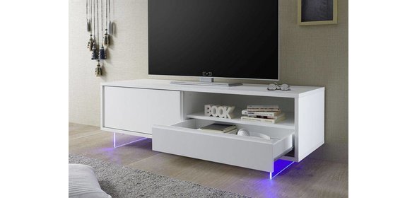 Aladin TV-meubel met Plexiglas poten Benvenuto Design Aladin TV-meubel met Plexiglas poten