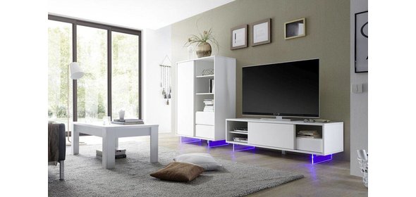 Aladin TV-meubel met Plexiglas poten Benvenuto Design Aladin TV-meubel met Plexiglas poten