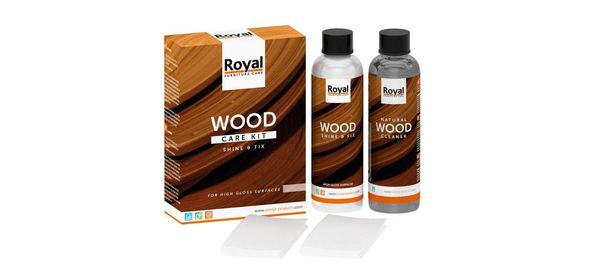 Royal Wood Care Kit Hoogglans Oranje Furniture Care Royal Wood Care Kit Hoogglans