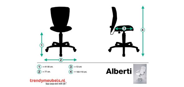 Alberti Bureaustoel Interlink SAS Alberti Bureaustoel