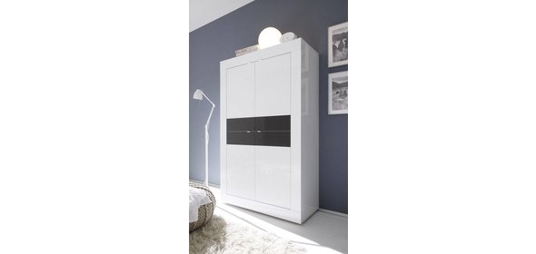 Modena Opbergkast HG Wit/Antraciet Benvenuto Design Modena Opbergkast HG Wit/Antraciet