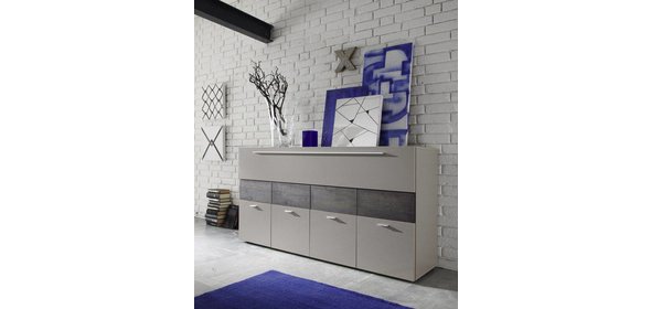 Line Dressoir Beige/Wenge Benvenuto Design Line Dressoir Beige/Wenge
