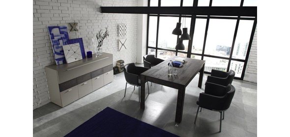 Line Dressoir Beige/Wenge Benvenuto Design Line Dressoir Beige/Wenge
