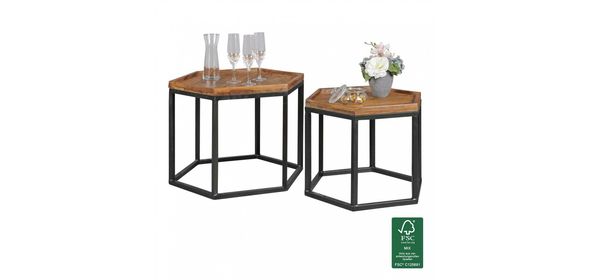 Akola Bijzettafel Set Honeycomb Sky Style Akola Bijzettafel Set Honeycomb