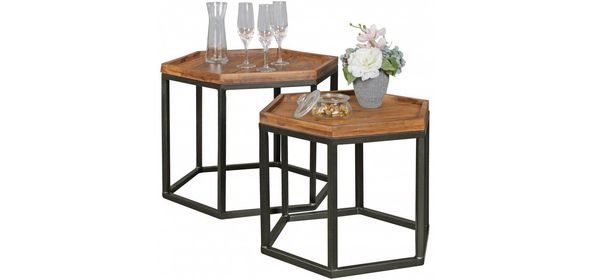 Akola Bijzettafel Set Honeycomb Sky Style Akola Bijzettafel Set Honeycomb