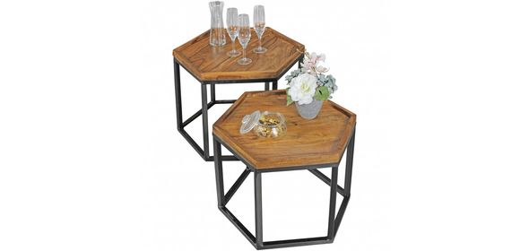 Akola Bijzettafel Set Honeycomb Sky Style Akola Bijzettafel Set Honeycomb