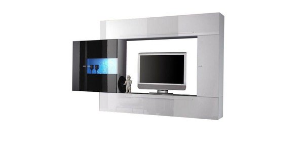 Line Wandmeubel Staand Small HG Wit Benvenuto Design Line Wandmeubel Staand Small HG Wit
