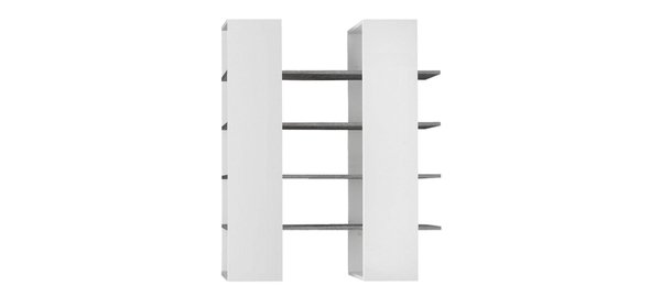 Line Boekenkast Large Grijs Eiken Benvenuto Design Line Boekenkast Large Grijs Eiken