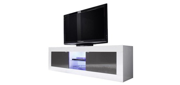 Modena TV meubel Big HG Wit/Antraciet Benvenuto Design Modena TV meubel Big HG Wit/Antraciet