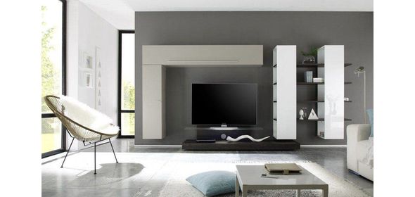 Line TV wandmeubel Seven Beige Benvenuto Design Line TV wandmeubel Seven Beige