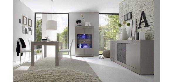 Modena Dressoir Big Mat Beige/Wenge Benvenuto Design Modena Dressoir Big Mat Beige/Wenge