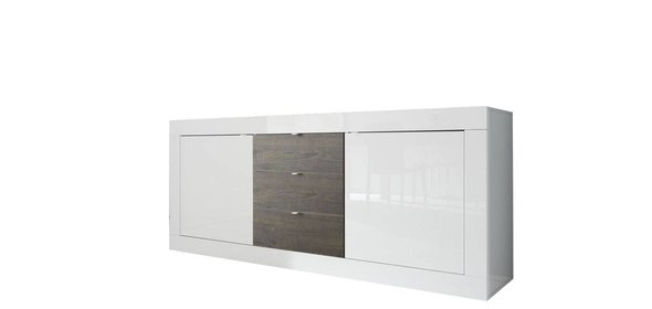 Modena Dressoir Big HG Wit/Wenge Benvenuto Design Modena Dressoir Big HG Wit/Wenge