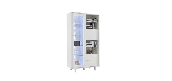 Aladin Vitrinekast met Kunststoffen poten Benvenuto Design Aladin Vitrinekast met Kunststoffen poten