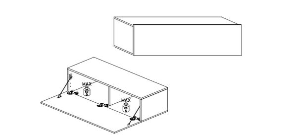 Cube TV wandmeubel Five Benvenuto Design Cube TV wandmeubel Five