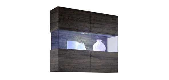Line Vitrinekast Wenge Benvenuto Design Line Vitrinekast Wenge