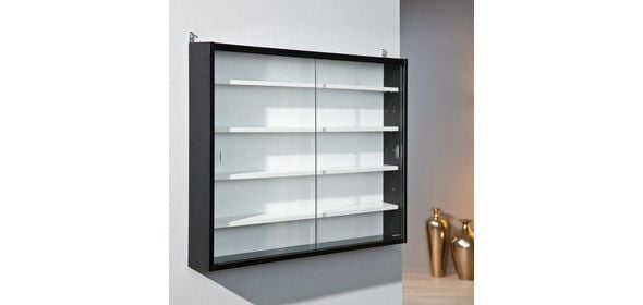 Collecty Vitrinekast Zwart Interlink SAS Collecty Vitrinekast Zwart