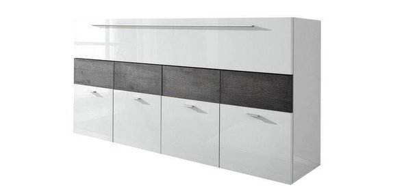 Line Dressoir HG Wit/Wenge Benvenuto Design Line Dressoir HG Wit/Wenge