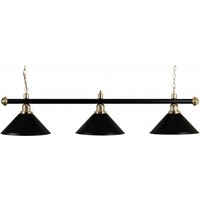 Billiard pool with three caps, copper / black Verlichting Billiard pool with three caps, copper / black
