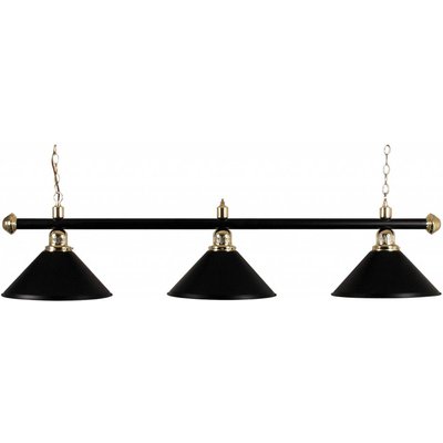 Billiard pool with three caps, copper / black