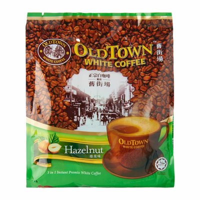 SUPER Charcoal Roasted White Coffee 3 in 1 CLASSIC 600 Gr. Source · OldTown Hazelnut