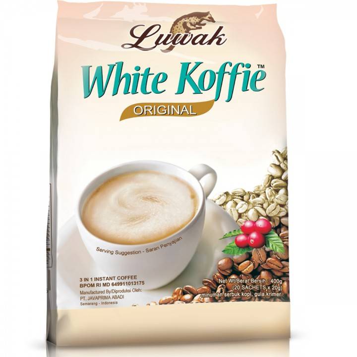 White Koffie Luwak Original 20 Sachets 400gr - Tokogembira.nl