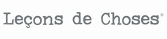 Leçons de Choses