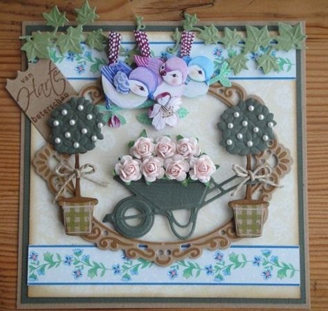 marianne design cutting and embossing template wheelbarrow and