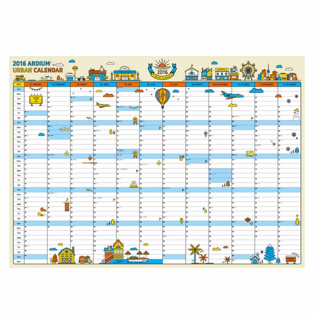 wall calendar 2016 buy online cheapest myxl gadget shop uk
