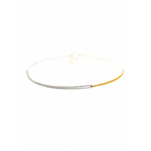 Dutch Basics Interlinked Chain Bracelet - Silver & Gold Plated Dutch Basics Interlinked Chain Bracelet - Silver & Gold Plated