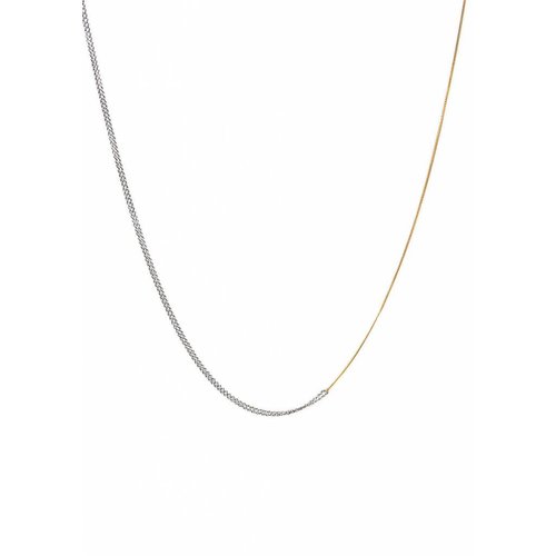 Dutch Basics Interlinked Chain Necklace - Silver & Gold Plated Dutch Basics Interlinked Chain Necklace - Silver & Gold Plated