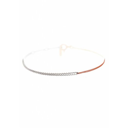 Dutch Basics Interlinked Chain Bracelet - Silver & Rose-Plated Dutch Basics Interlinked Chain Bracelet - Silver & Rose-Plated