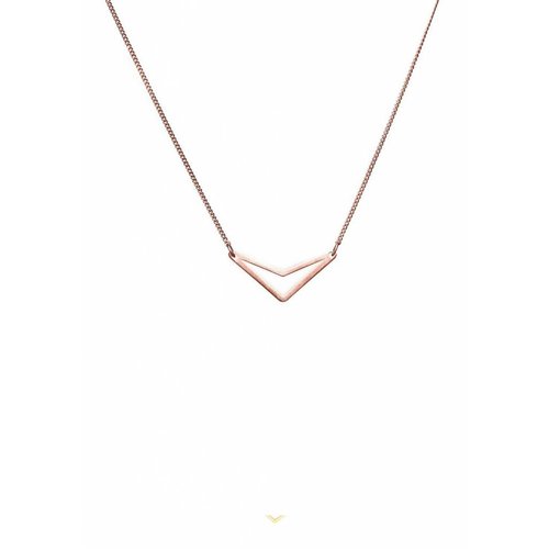 Dutch Basics Triangle Necklace 'TUI' - Rose-Plated Dutch Basics Triangle Necklace 'TUI' - Rose-Plated