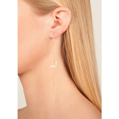Dutch Basics Triangle Drop Chain Earrings - Gold Plated Dutch Basics Triangle Drop Chain Earrings - Gold Plated