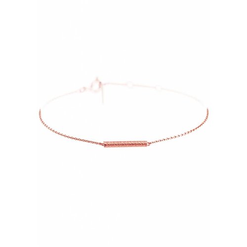 Dutch Basics Cylinder Bar Bracelet - Rose Plated Dutch Basics Cylinder Bar Bracelet - Rose Plated