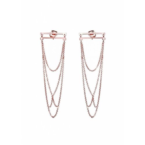 Dutch Basics Arch Earrings - Rose Plated Dutch Basics Arch Earrings - Rose Plated