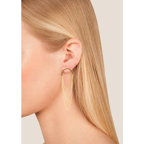 Dutch Basics Curved Arch Earrings -Gold Plated Dutch Basics Curved Arch Earrings -Gold Plated