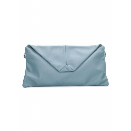 Dutch Basics Envelope Leather Clutch - Blue Dutch Basics Envelope Leather Clutch - Blue