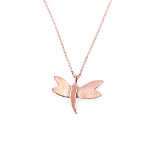Dutch Basics Dragonfly Necklace - Rose Plated Dutch Basics Dragonfly Necklace - Rose Plated