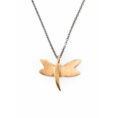 Dutch Basics Dragonfly Necklace - Oxidised and Gold Dutch Basics Dragonfly Necklace - Oxidised and Gold