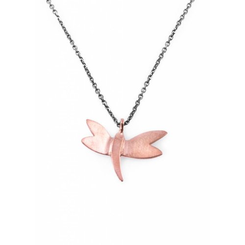 Dutch Basics Dragonfly Necklace - Oxidised and Rose Dutch Basics Dragonfly Necklace - Oxidised and Rose