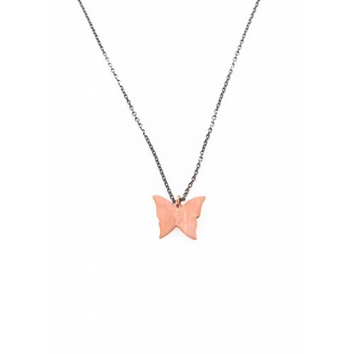 Dutch Basics Butterfly Necklace - Oxidized Silver and Rose Dutch Basics Butterfly Necklace - Oxidized Silver and Rose