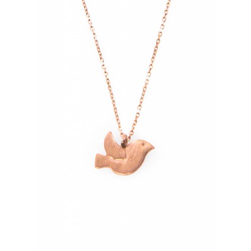 Dutch Basics Bird Necklace - Rose Plated Dutch Basics Bird Necklace - Rose Plated