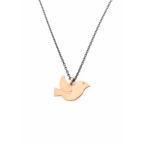 Dutch Basics Bird Necklace - Oxidised and Gold Dutch Basics Bird Necklace - Oxidised and Gold