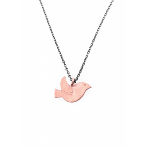 Dutch Basics Bird Necklace - Oxidised and Rose Dutch Basics Bird Necklace - Oxidised and Rose