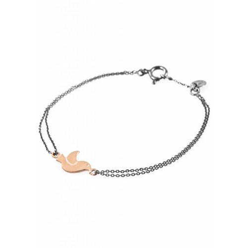 Dutch Basics Bird Bracelet - Oxidised and Gold Dutch Basics Bird Bracelet - Oxidised and Gold