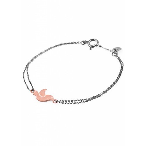 Dutch Basics Bird Bracelet - Oxidised and Rose Dutch Basics Bird Bracelet - Oxidised and Rose