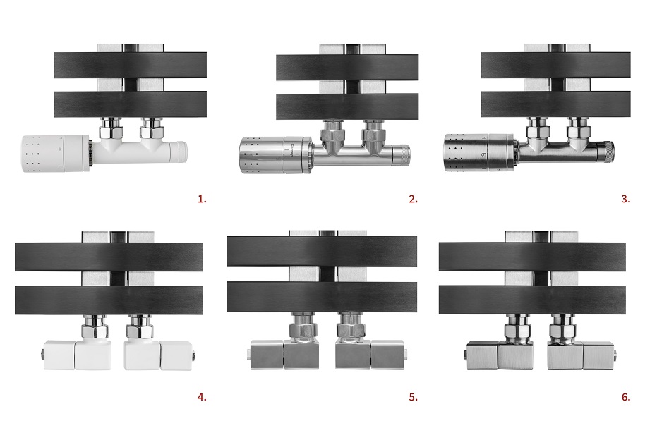 Vannes design pour radiateur horizontal